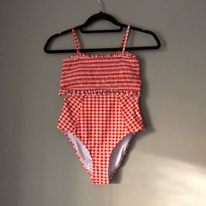 Red & White Bathing Suit